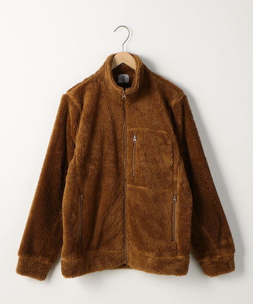 coen(コーエン)の「(セットアップ企画)シャギーボアフリーススタンドカラージップジャケット(ブルゾン・メンズ・パープル/ブラック/ブラウン・LARGE/MEDIUM/SMALL/X-LARGE)」の9枚目の写真