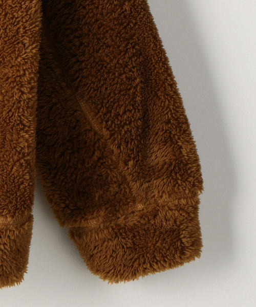 coen(コーエン)の「(セットアップ企画)シャギーボアフリーススタンドカラージップジャケット(ブルゾン・メンズ・パープル/ブラック/ブラウン・LARGE/MEDIUM/SMALL/X-LARGE)」の6枚目の写真