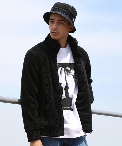 coen(コーエン)の「(セットアップ企画)シャギーボアフリーススタンドカラージップジャケット(ブルゾン・メンズ・パープル/ブラック/ブラウン・LARGE/MEDIUM/SMALL/X-LARGE)」の12枚目の写真