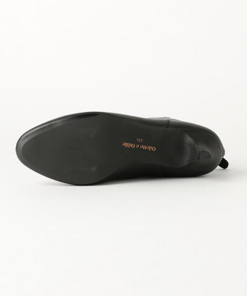 ODETTE E ODILE（オデットエオディール）の「【WEB限定】O ラウンドバックファスナー ショートブーツ55●↑（ブーツ・レディース・ブラック・23.5cm/22.5cm/25cm/22cm/23cm/24.5cm/24cm）」の6枚目の写真