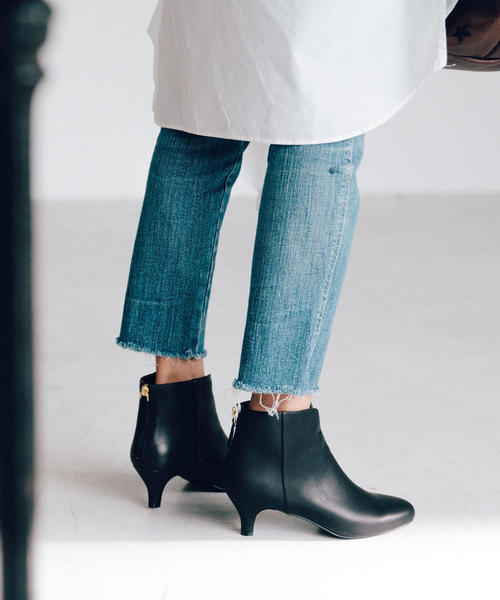 ODETTE E ODILE（オデットエオディール）の「【WEB限定】O ラウンドバックファスナー ショートブーツ55●↑（ブーツ・レディース・ブラック・23.5cm/22.5cm/25cm/22cm/23cm/24.5cm/24cm）」の9枚目の写真