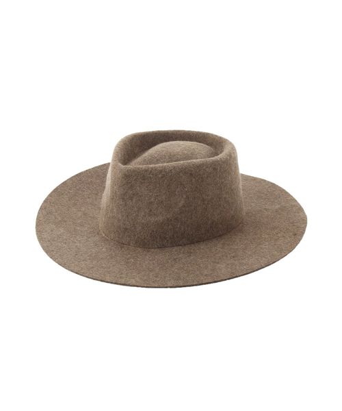 Ungrid（アングリッド）の「フェルト中折れHAT（ハット・レディース・ブラウン/ブラック・FREE）」の3枚目の写真