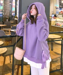 レディースのパーカー パープル 紫色系 リボン ファッション通販 Zozotown