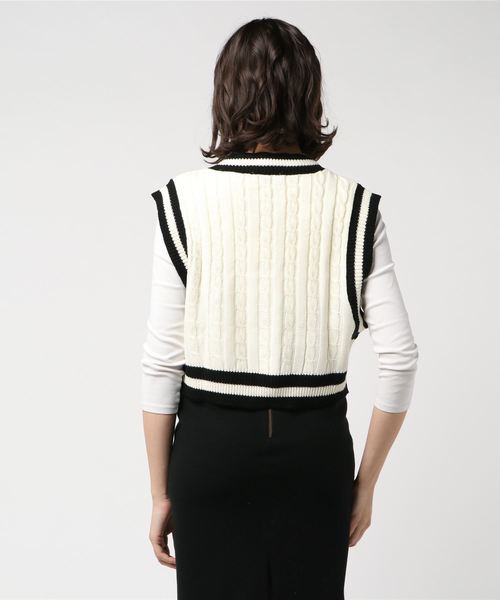 WEGO(ウィゴー)の「WEGO/ショートチルデンベスト(ベスト・レディース・ブラック/ホワイト/ダークグリーン/ベージュ・FREE)」の13枚目の写真