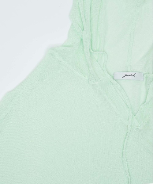 LUGG NAGG(ラグナグ)の「【Jewelobe/ ジュエローブ】シアールーズニットパーカー(パーカー・レディース・オフホワイト/イエロー/グリーン/オレンジ/ブラック・FREE)」の9枚目の写真