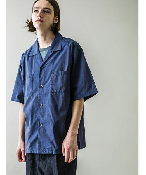 MONKEY TIME（モンキータイム）の「＜monkey time＞ BRUSH MARKS OPEN SHT/シャツ（シャツ/ブラウス・メンズ・オリーブ/ネイビー・M/S/L/XL）」の2枚目の写真