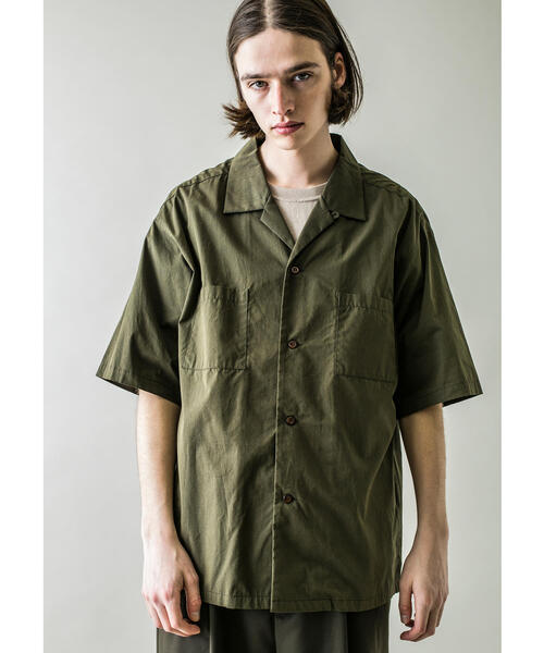 MONKEY TIME（モンキータイム）の「＜monkey time＞ BRUSH MARKS OPEN SHT/シャツ（シャツ/ブラウス・メンズ・オリーブ/ネイビー・M/S/L/XL）」の3枚目の写真