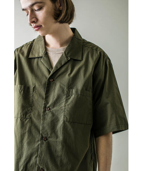 MONKEY TIME（モンキータイム）の「＜monkey time＞ BRUSH MARKS OPEN SHT/シャツ（シャツ/ブラウス・メンズ・オリーブ/ネイビー・M/S/L/XL）」の4枚目の写真