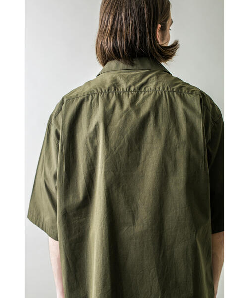 MONKEY TIME（モンキータイム）の「＜monkey time＞ BRUSH MARKS OPEN SHT/シャツ（シャツ/ブラウス・メンズ・オリーブ/ネイビー・M/S/L/XL）」の5枚目の写真