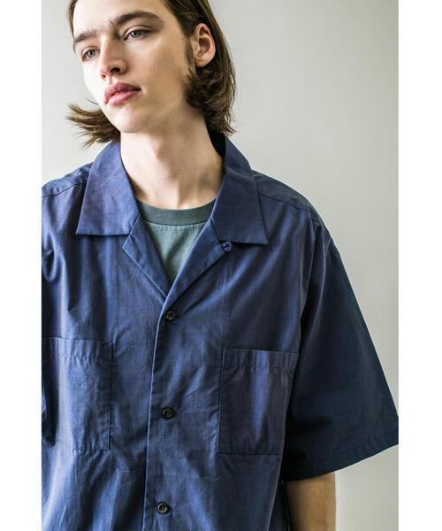 MONKEY TIME（モンキータイム）の「＜monkey time＞ BRUSH MARKS OPEN SHT/シャツ（シャツ/ブラウス・メンズ・オリーブ/ネイビー・M/S/L/XL）」の9枚目の写真