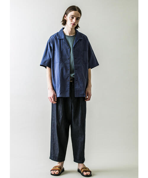 MONKEY TIME（モンキータイム）の「＜monkey time＞ BRUSH MARKS OPEN SHT/シャツ（シャツ/ブラウス・メンズ・オリーブ/ネイビー・M/S/L/XL）」の11枚目の写真