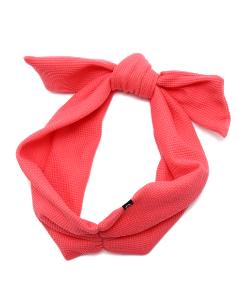 BEAMS BOY（ビームスボーイ）の「BEAMS BOY / サーマル リボンヘアバンド（ヘアバンド・レディース・ナチュラル/ピンク/ネイビー・ONE SIZE）」の8枚目の写真