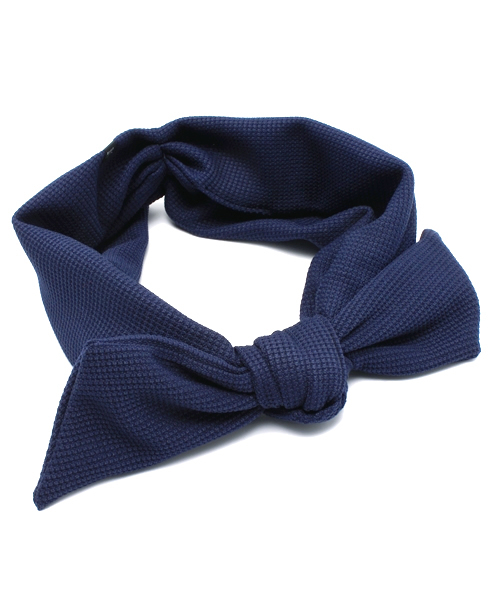 BEAMS BOY（ビームスボーイ）の「BEAMS BOY / サーマル リボンヘアバンド（ヘアバンド・レディース・ナチュラル/ピンク/ネイビー・ONE SIZE）」の4枚目の写真