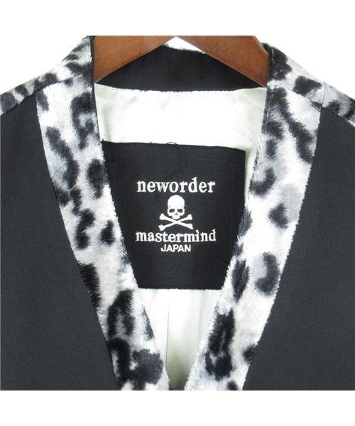 neworder期レオパード柄切り替えベスト ジレ 【在庫有】 マスターマインド ジレ ベスト