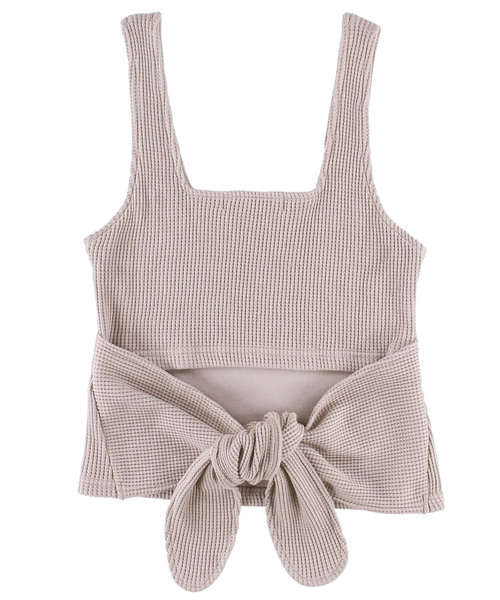ALEXIA STAM（アリシアスタン）の「Waffle Back Ribbon Tank/ワッフル