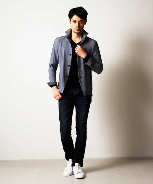 MICHEL KLEIN HOMME (ミッシェルクランオム)の「羽織り(マルシャル)(カーディガン/ボレロ・メンズ・ライトグレー/ネイビー・46/48/51)」の3枚目の写真
