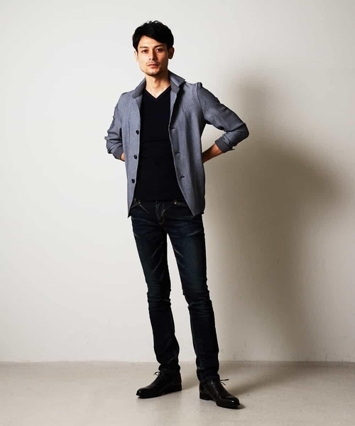 MICHEL KLEIN HOMME (ミッシェルクランオム)の「羽織り(マルシャル)(カーディガン/ボレロ・メンズ・ライトグレー/ネイビー・46/48/51)」の8枚目の写真
