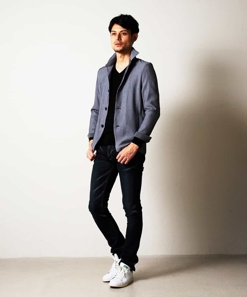 MICHEL KLEIN HOMME (ミッシェルクランオム)の「羽織り(マルシャル)(カーディガン/ボレロ・メンズ・ライトグレー/ネイビー・46/48/51)」の10枚目の写真