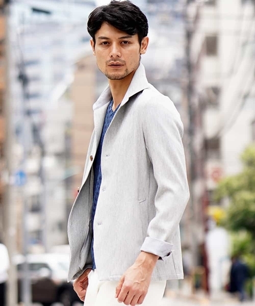 MICHEL KLEIN HOMME (ミッシェルクランオム)の「羽織り(マルシャル)(カーディガン/ボレロ・メンズ・ライトグレー/ネイビー・46/48/51)」の18枚目の写真
