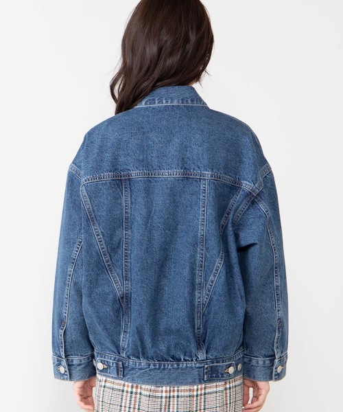 WEGO（ウィゴー）の「WEGO/タックビッグシルエットGジャン（デニムジャケット・レディース・インディゴブルー・FREE）」の10枚目の写真