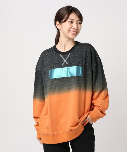 rovtski(ロフトスキー)の「【ビッグシルエット】SID CREW&HOOD/デザイン/タイダイ クルーネックスウェット トレーナー&パーカー(スウェット・レディース・イエロー系その他/イエロー系その他2/ブラック系その他/ブラック系その他5/グリーン系その他2/イエロー系その他3/ブラック系その他4/ブラック系その他3/ブルー系その他/ブラック系その他2/ホワイト系その他2/ホワイト系その他3/ピンク系その他/ホワイト系その他/グリーン系その他/オレンジ系その他・FREE)」の5枚目の写真