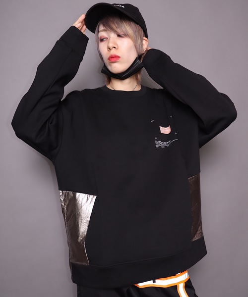 rovtski(ロフトスキー)の「【ビッグシルエット】SID CREW&HOOD/デザイン/タイダイ クルーネックスウェット トレーナー&パーカー(スウェット・レディース・イエロー系その他/イエロー系その他2/ブラック系その他/ブラック系その他5/グリーン系その他2/イエロー系その他3/ブラック系その他4/ブラック系その他3/ブルー系その他/ブラック系その他2/ホワイト系その他2/ホワイト系その他3/ピンク系その他/ホワイト系その他/グリーン系その他/オレンジ系その他・FREE)」の7枚目の写真