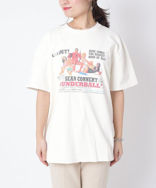 SHIPS(シップス)の「GOODSPEEDムービーTee◇(Tシャツ/カットソー・レディース・ブラック/ネイビー/オフホワイト/ダークグレー・ONE SIZE)」の12枚目の写真