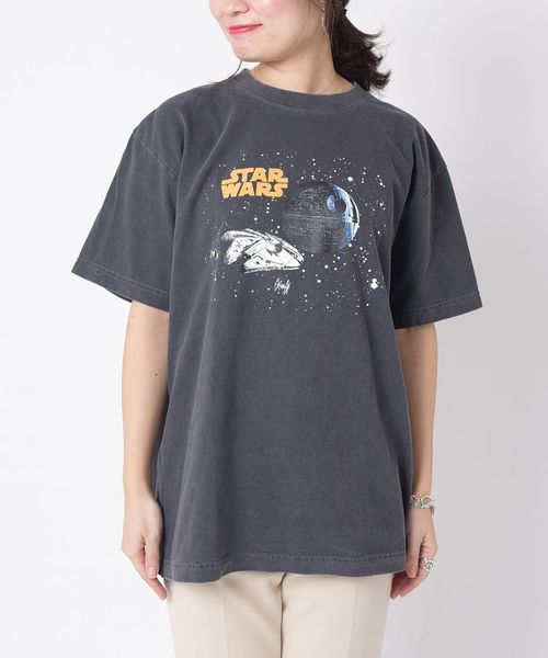 SHIPS(シップス)の「GOODSPEEDムービーTee◇(Tシャツ/カットソー・レディース・ブラック/ネイビー/オフホワイト/ダークグレー・ONE SIZE)」の16枚目の写真
