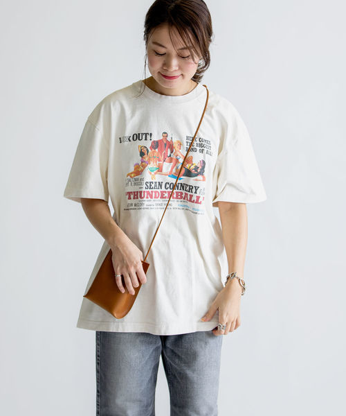 SHIPS(シップス)の「GOODSPEEDムービーTee◇(Tシャツ/カットソー・レディース・ブラック/ネイビー/オフホワイト/ダークグレー・ONE SIZE)」の18枚目の写真