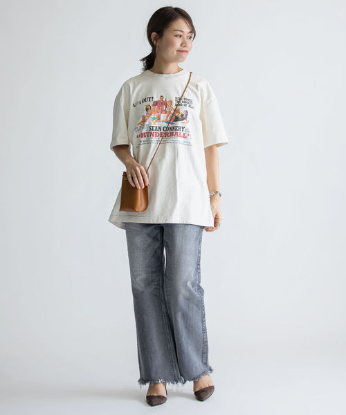 SHIPS(シップス)の「GOODSPEEDムービーTee◇(Tシャツ/カットソー・レディース・ブラック/ネイビー/オフホワイト/ダークグレー・ONE SIZE)」の21枚目の写真