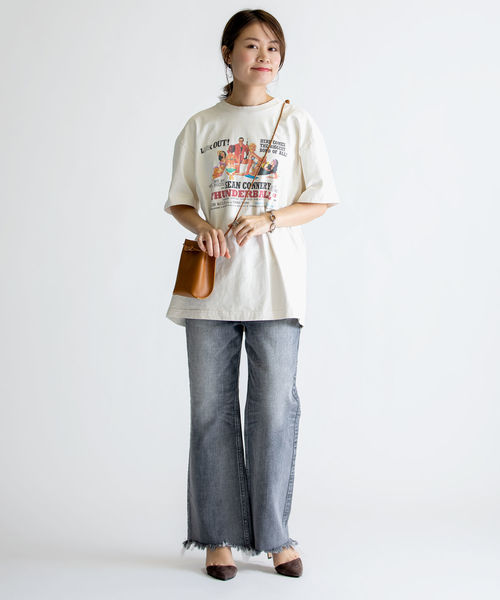 SHIPS(シップス)の「GOODSPEEDムービーTee◇(Tシャツ/カットソー・レディース・ブラック/ネイビー/オフホワイト/ダークグレー・ONE SIZE)」の22枚目の写真
