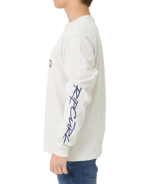 rip curl(リップカール)の「【RIP CURL リップカール】プリントロングTシャツ / ユニセックス / ロンT ポケット付き 袖プリント(Tシャツ/カットソー・メンズ・ブラック/ベージュ/オフホワイト・MEDIUM/LARGE)」の5枚目の写真