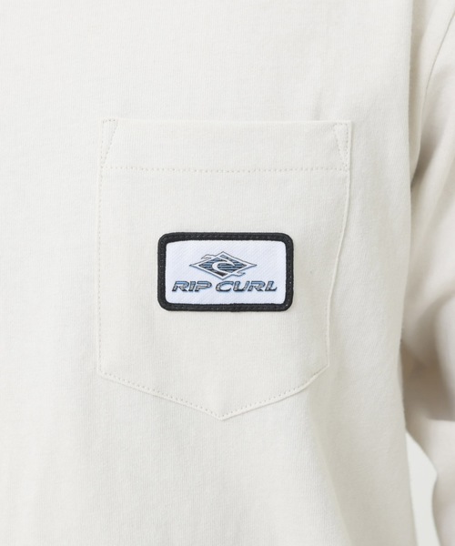rip curl(リップカール)の「【RIP CURL リップカール】プリントロングTシャツ / ユニセックス / ロンT ポケット付き 袖プリント(Tシャツ/カットソー・メンズ・ブラック/ベージュ/オフホワイト・MEDIUM/LARGE)」の8枚目の写真