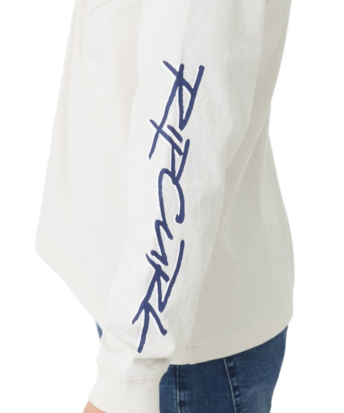 rip curl(リップカール)の「【RIP CURL リップカール】プリントロングTシャツ / ユニセックス / ロンT ポケット付き 袖プリント(Tシャツ/カットソー・メンズ・ブラック/ベージュ/オフホワイト・MEDIUM/LARGE)」の9枚目の写真