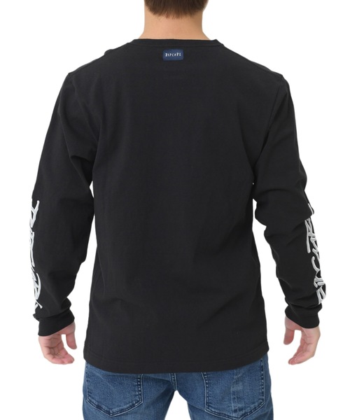 rip curl(リップカール)の「【RIP CURL リップカール】プリントロングTシャツ / ユニセックス / ロンT ポケット付き 袖プリント(Tシャツ/カットソー・メンズ・ブラック/ベージュ/オフホワイト・MEDIUM/LARGE)」の11枚目の写真