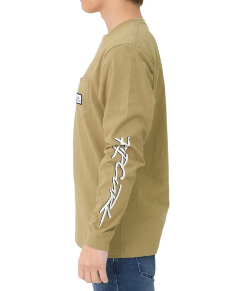 rip curl(リップカール)の「【RIP CURL リップカール】プリントロングTシャツ / ユニセックス / ロンT ポケット付き 袖プリント(Tシャツ/カットソー・メンズ・ブラック/ベージュ/オフホワイト・MEDIUM/LARGE)」の15枚目の写真