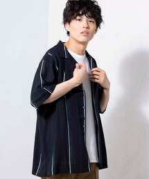 WEGO | WEGO/クラブストライプ半袖開襟シャツ(シャツ/ブラウス)