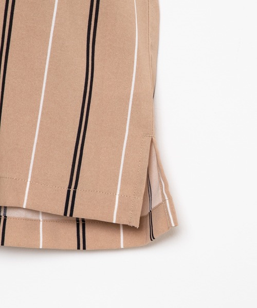 WEGO（ウィゴー）の「WEGO/クラブストライプ半袖開襟シャツ（シャツ/ブラウス・メンズ・ブラック/ベージュ・MEDIUM/LARGE）」の13枚目の写真