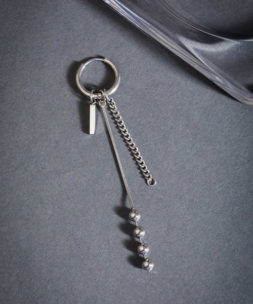 BROTHERHOOD（ブラザーフッド）の「【BROTHERHOOD】サージカル ステンレス フォーリンチェーンMIX ハーフ ピアス（ピアス（片耳用）・メンズ・A/B/C/D/E/I/H/G/F/J・FREE）」の6枚目の写真