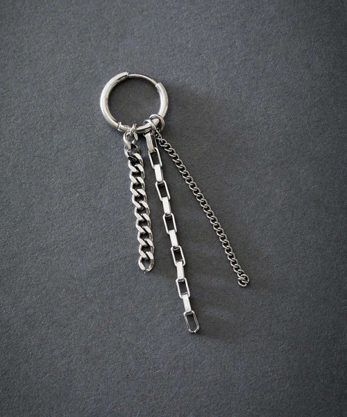 BROTHERHOOD（ブラザーフッド）の「【BROTHERHOOD】サージカル ステンレス フォーリンチェーンMIX ハーフ ピアス（ピアス（片耳用）・メンズ・A/B/C/D/E/I/H/G/F/J・FREE）」の20枚目の写真