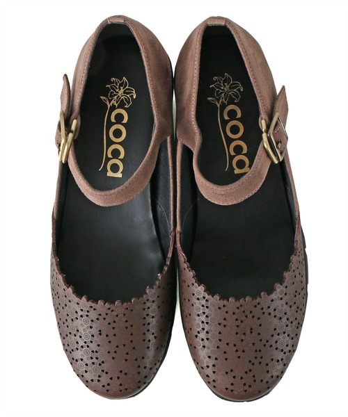 coca(ANDEX shoes product)(コカ)の「ストラップ付き バレエパンプス / 120022(スニーカー・レディース・アイボリー/ブラック/ベージュ・23.5cm/24.5cm/24.0cm/23.0cm/22.5cm)」の5枚目の写真