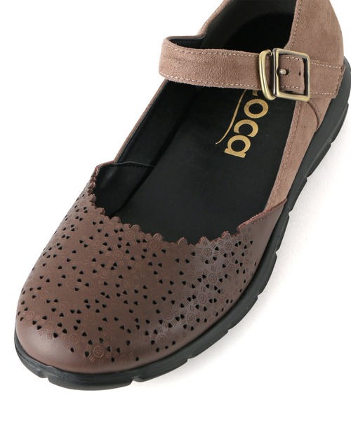 coca(ANDEX shoes product)(コカ)の「ストラップ付き バレエパンプス / 120022(スニーカー・レディース・アイボリー/ブラック/ベージュ・23.5cm/24.5cm/24.0cm/23.0cm/22.5cm)」の10枚目の写真