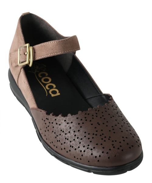 coca(ANDEX shoes product)(コカ)の「ストラップ付き バレエパンプス / 120022(スニーカー・レディース・アイボリー/ブラック/ベージュ・23.5cm/24.5cm/24.0cm/23.0cm/22.5cm)」の11枚目の写真