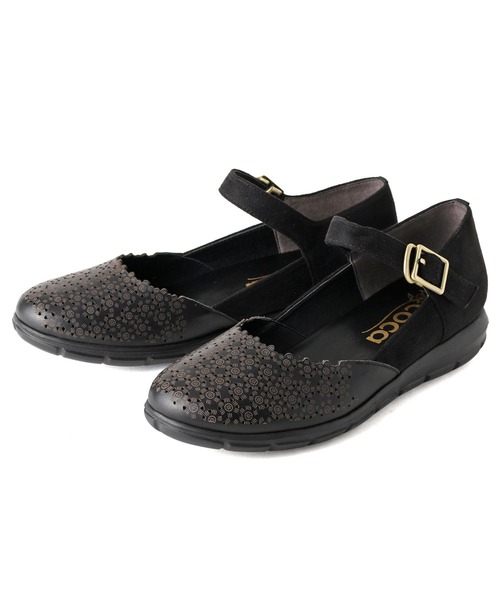 coca(ANDEX shoes product)(コカ)の「ストラップ付き バレエパンプス / 120022(スニーカー・レディース・アイボリー/ブラック/ベージュ・23.5cm/24.5cm/24.0cm/23.0cm/22.5cm)」の14枚目の写真
