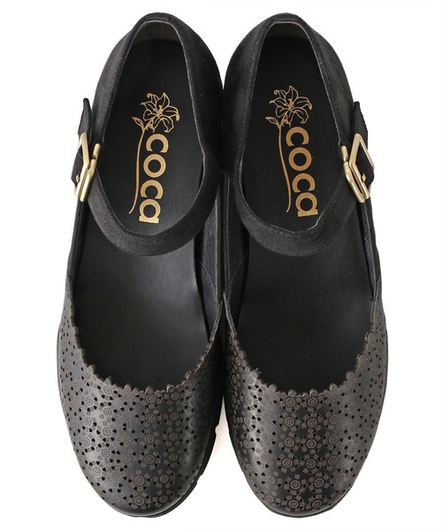 coca(ANDEX shoes product)(コカ)の「ストラップ付き バレエパンプス / 120022(スニーカー・レディース・アイボリー/ブラック/ベージュ・23.5cm/24.5cm/24.0cm/23.0cm/22.5cm)」の15枚目の写真