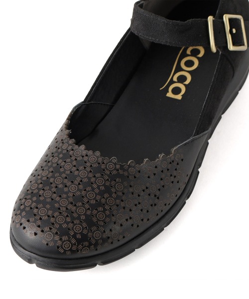 coca(ANDEX shoes product)(コカ)の「ストラップ付き バレエパンプス / 120022(スニーカー・レディース・アイボリー/ブラック/ベージュ・23.5cm/24.5cm/24.0cm/23.0cm/22.5cm)」の20枚目の写真