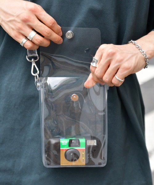 kutir（クティール）の「クリアショルダーバッグ（ショルダーバッグ・メンズ・ホワイト/チャコールグレー/ライトブルー/ラベンダー・FREE）」の17枚目の写真