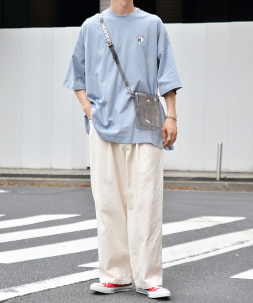 kutir（クティール）の「クリアショルダーバッグ（ショルダーバッグ・メンズ・ホワイト/チャコールグレー/ライトブルー/ラベンダー・FREE）」の18枚目の写真