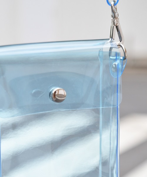 kutir（クティール）の「クリアショルダーバッグ（ショルダーバッグ・メンズ・ホワイト/チャコールグレー/ライトブルー/ラベンダー・FREE）」の16枚目の写真