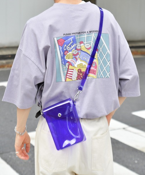kutir（クティール）の「クリアショルダーバッグ（ショルダーバッグ・メンズ・ホワイト/チャコールグレー/ライトブルー/ラベンダー・FREE）」の20枚目の写真